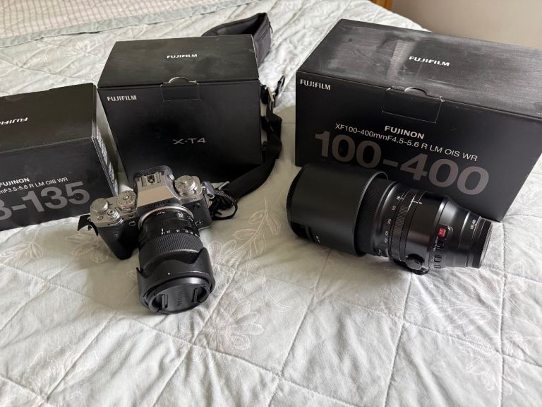 Fujifilm X-T4 Camera Body with Two Fujinon Lenses – Excellent Condition