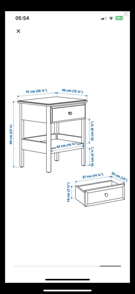 IKEA Tyssedal bedroom furniture 