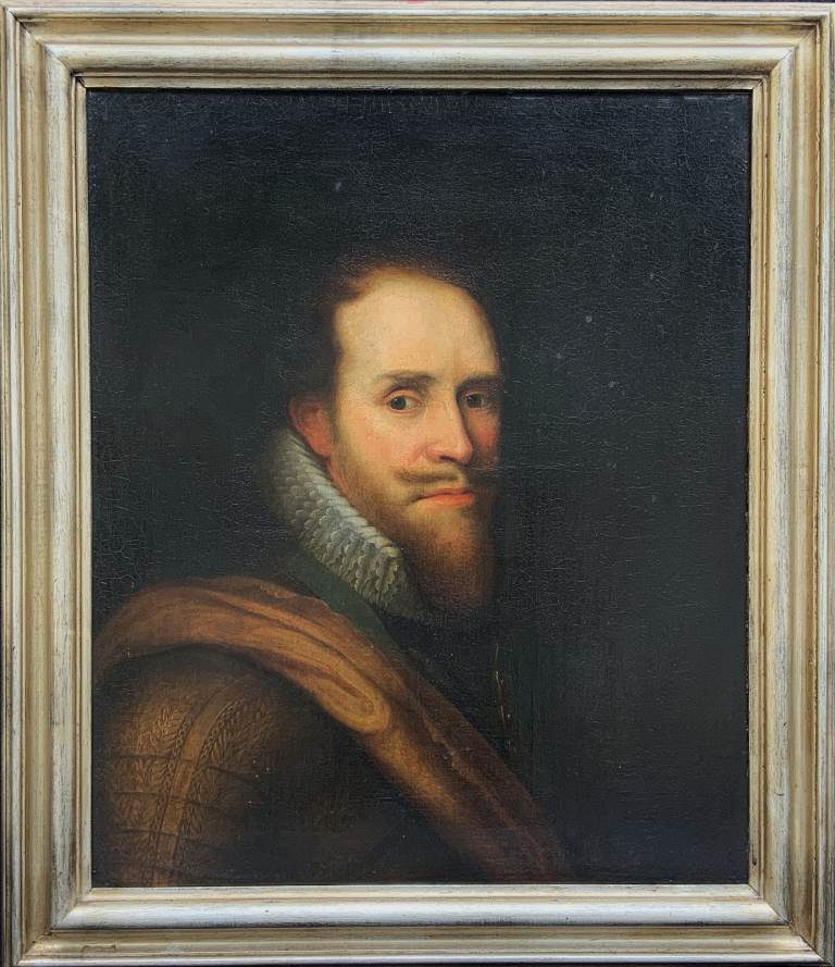 17thC Period Dutch Old Master Portrait Oil Painting Prince of Orange (1567-1625)