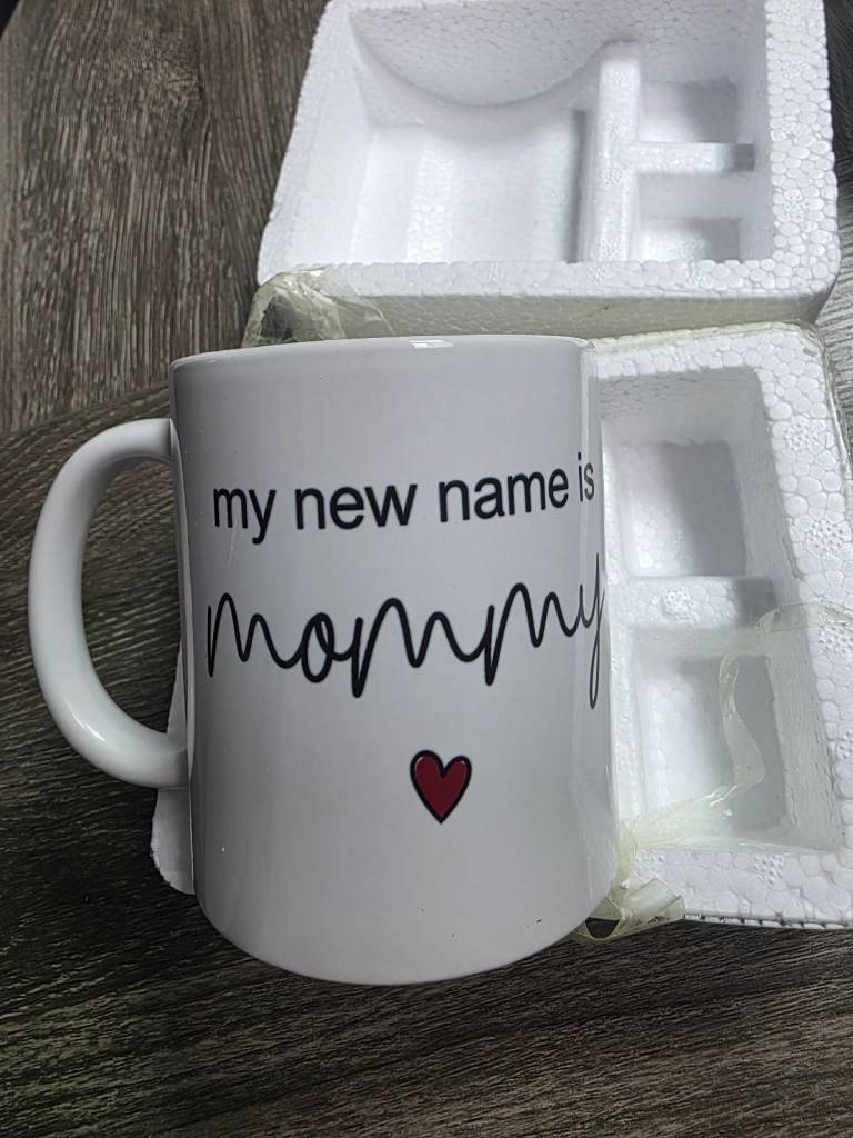 Brand New - New parents Ceramic Mug – White & black.