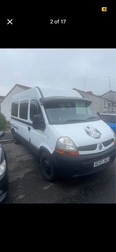 Renault master camper van ready to use