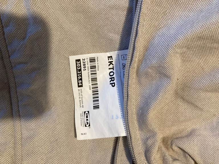 3 Ektorp Covers (2 x chair covers, 1 x 3 seater sofa cover)