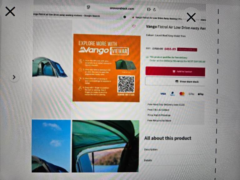 Vango van awning