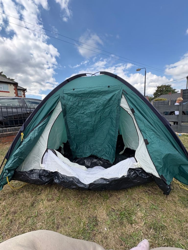 Eurohike Tamar 3 Man Tent - Green, Good Condition