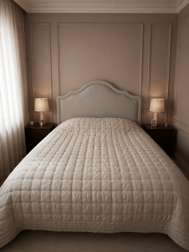 John Lewis Boutique Hotel Silk Bedspread, Natural, L280 x W260cm