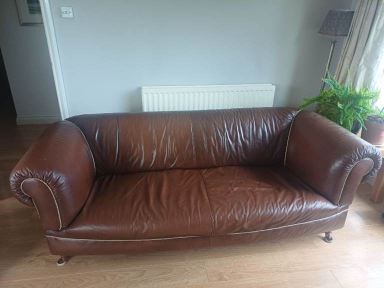 3 seater leather sofa