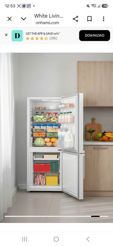 Brand New still boxed White Freestanding Fridge Freezer