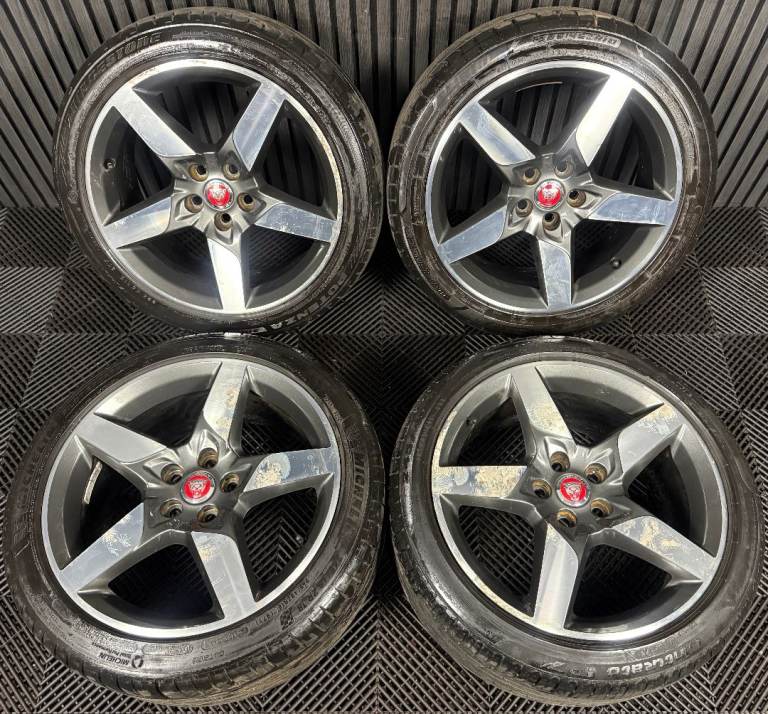18'' GENUINE JAGUAR XE XR SPORT XF ALLOY WHEELS ALLOYS TYRES