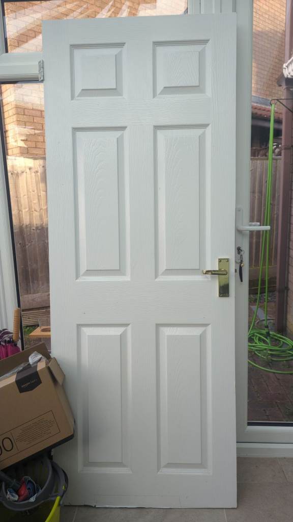 Collect only- Good condition - White internal door 75cm X 194.5cm