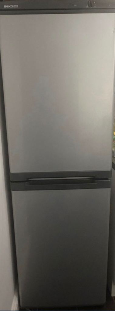 Beko Silver Fridge Freezer – Good Condition, Clean