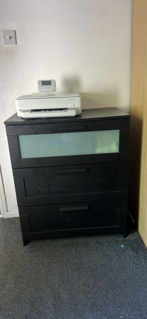 Black chest drawer from Ikea 