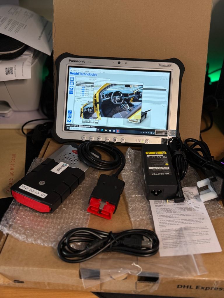 Panasonic Toughbook Tablet Diagnostic WOW and Delphi unit hgv cars trucks 2021  Free update