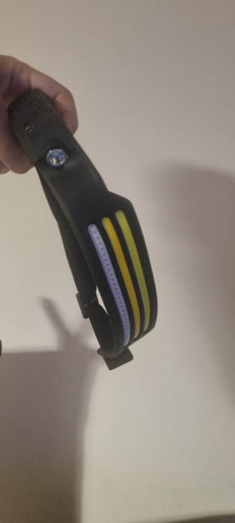 LED Head Torch / Headlamp – Multi-Colour Light – USB Rechargeable – £5