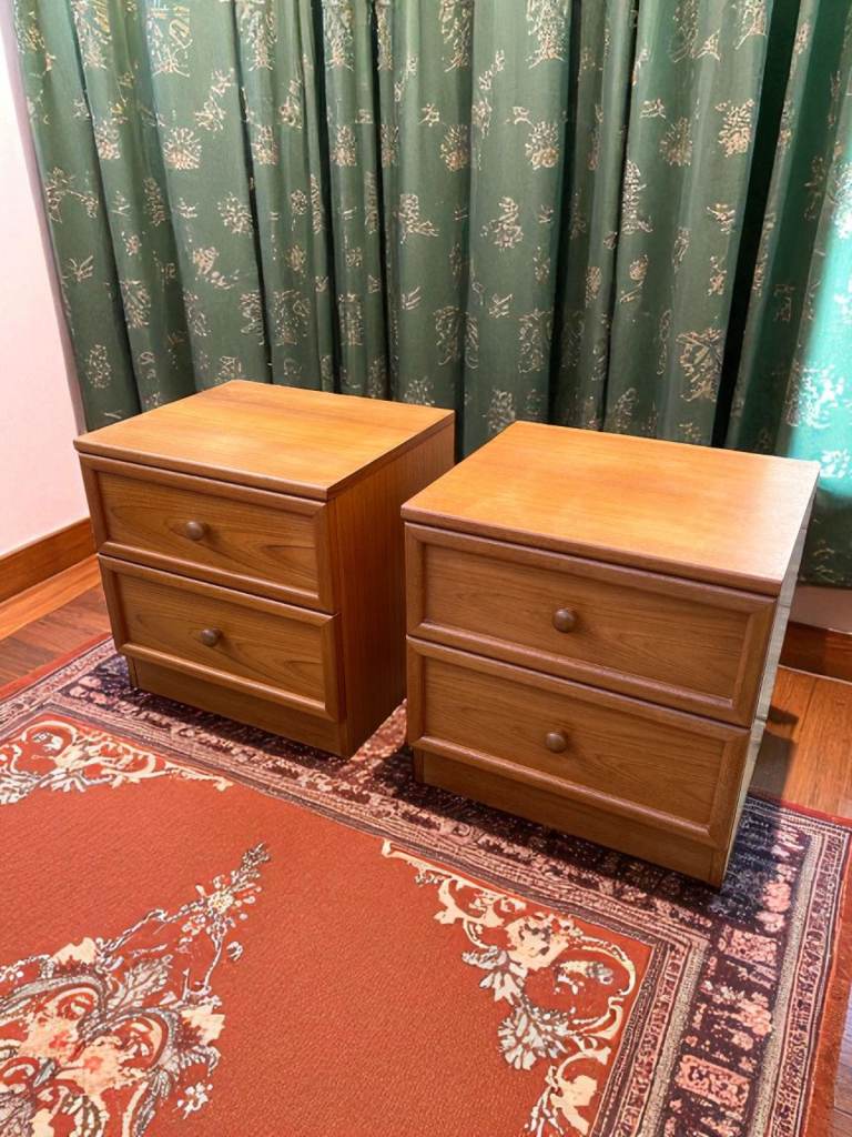 Pair of G-Plan Albany Bedside Drawers | Danish Vintage Mid-Century