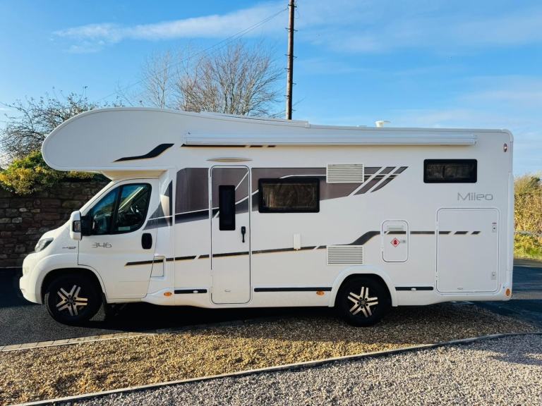 2017 Benimar Mileo 346, 2287cc, 4400kg, 6 Berth 6 Belts, fixed rear bed, tow bar