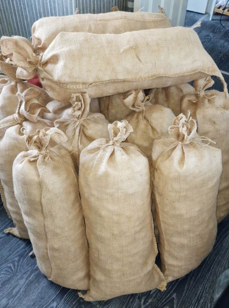 Hessian Sand Bags with Eco Biodegradable Filling