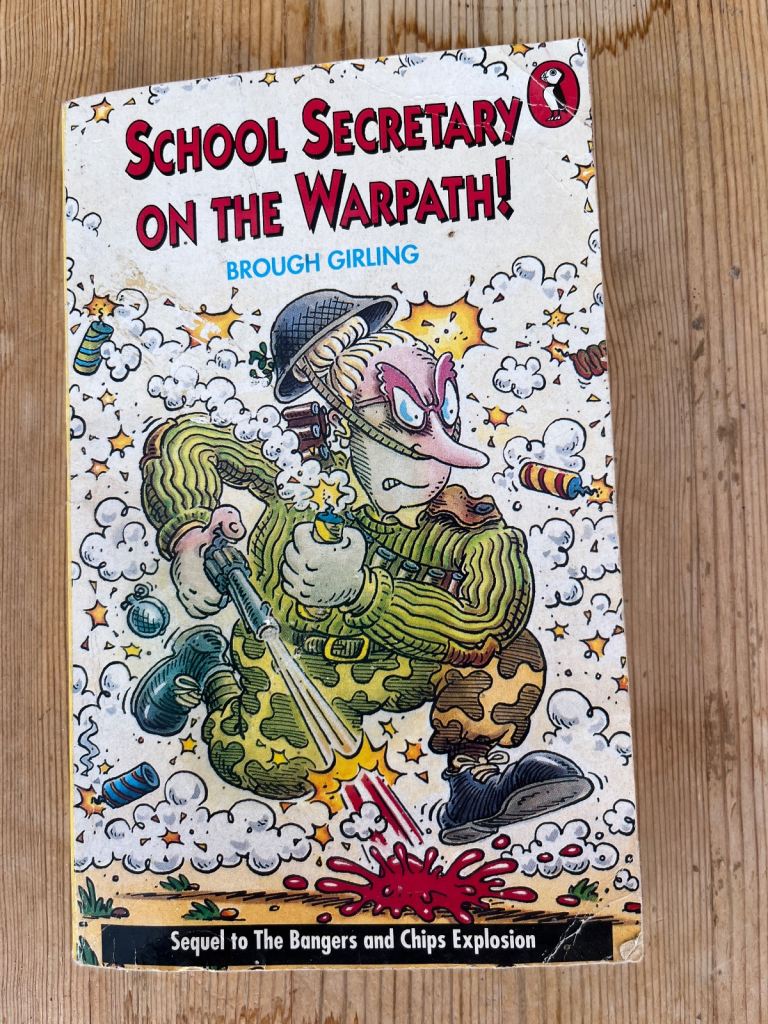 School secretary on the warpath book. 50p