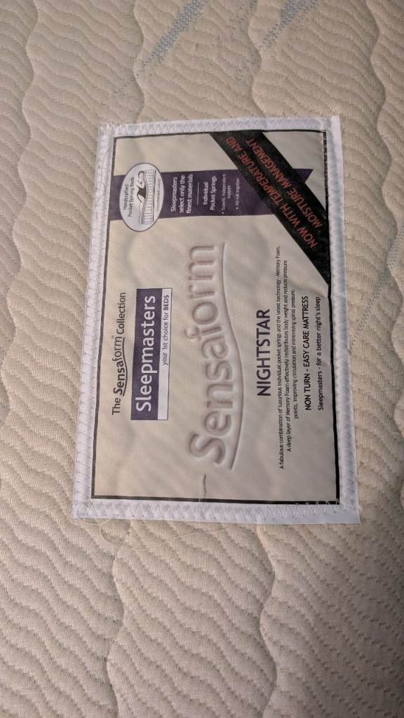 Single divan and mattress 