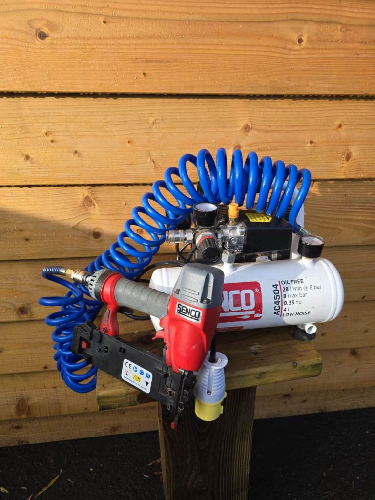 Senco compressor and nail gun 