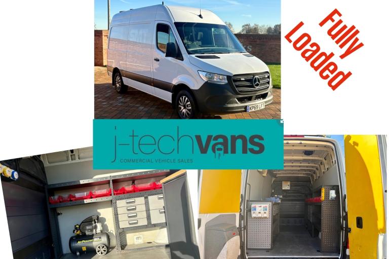 2019 Mercedes-Benz Sprinter / Crafter 316Cdi L2 H2 Mwb Workshop / Fitters Van PANEL VAN Diesel Ma...