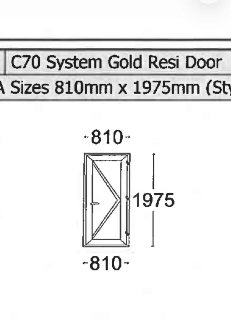 New White upvc door