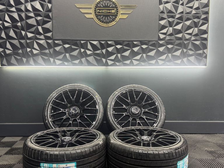 NEW 19” inch mercedes amg gt alloys wheels c63 a35 e63 a c e class cla clk 