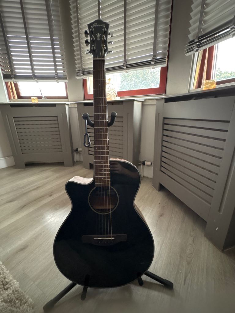 Ibanez AEG50L Left Handed Acoustic Guitar with Stand