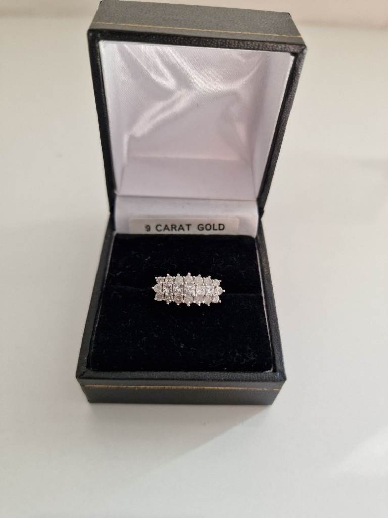 9ct White Gold 1ct Diamond Ring 