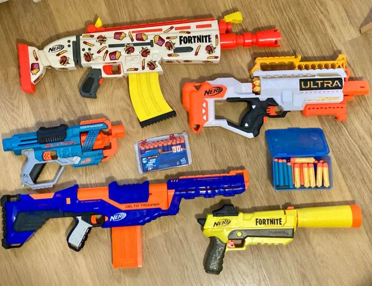 Nerf Gun Bundle (Fortnite & Ultra) + Ammo –  Perfect Xmas Gift!