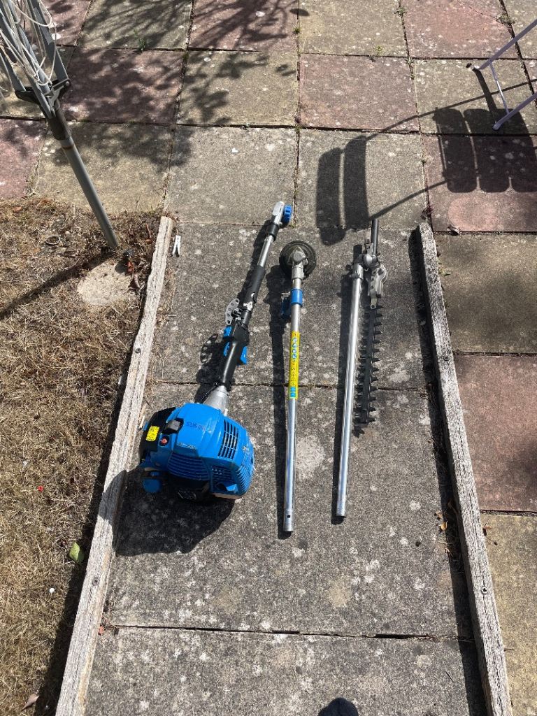Petrol Multi-Tool with Hedge Trimmer and Strimmer Attachments