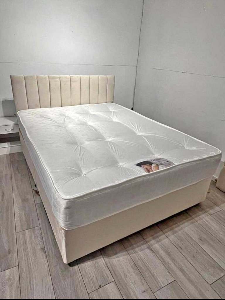 ✔🤍affordable Single Base Double Frame With drawers & Mattress