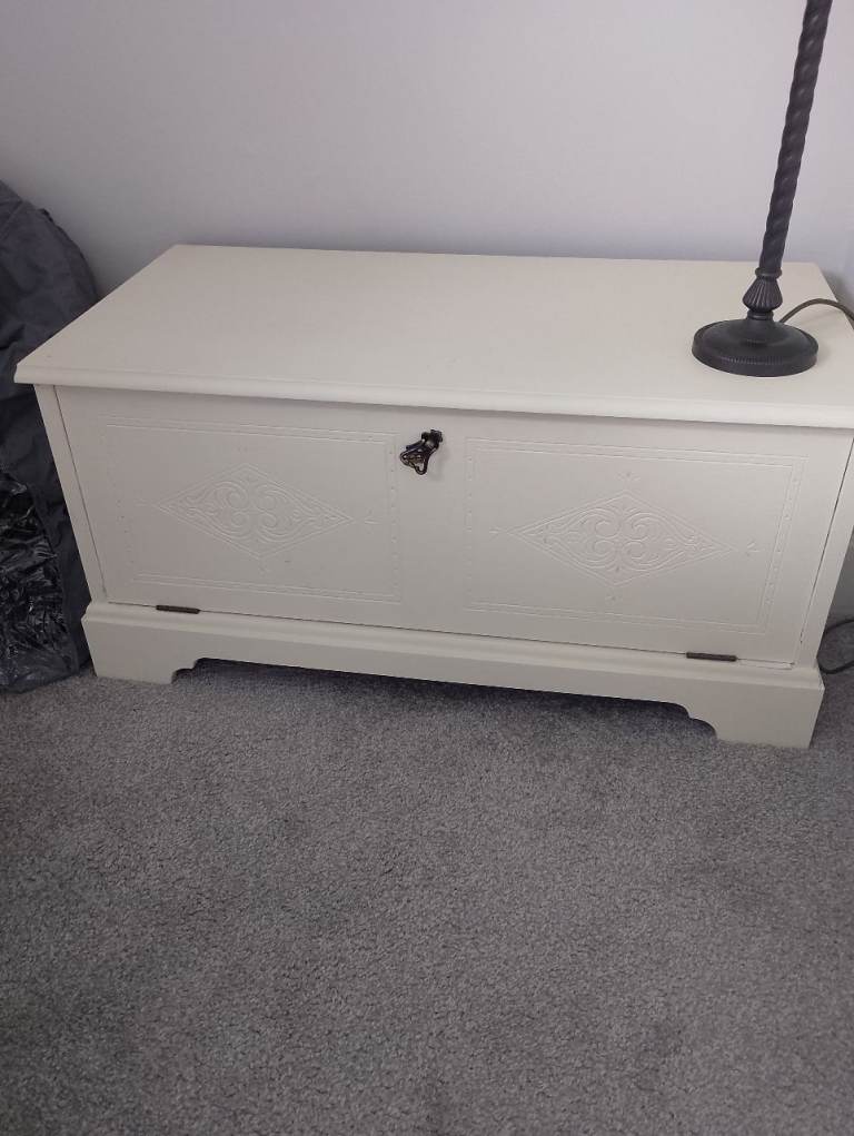Throw,  large ceiling shade, cabinet 