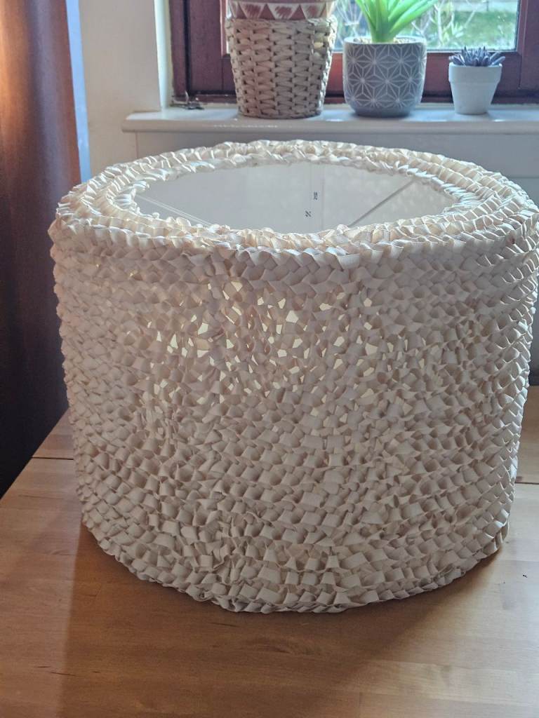 Ikea knitted beige lamp shade / light shade  £10
