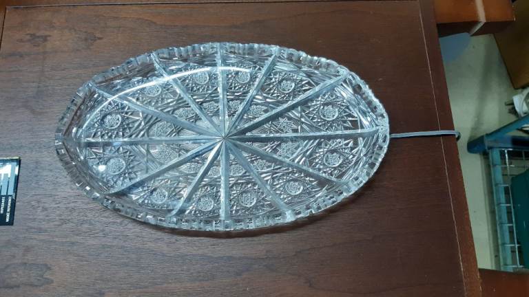 Cut Glass Serving Dish