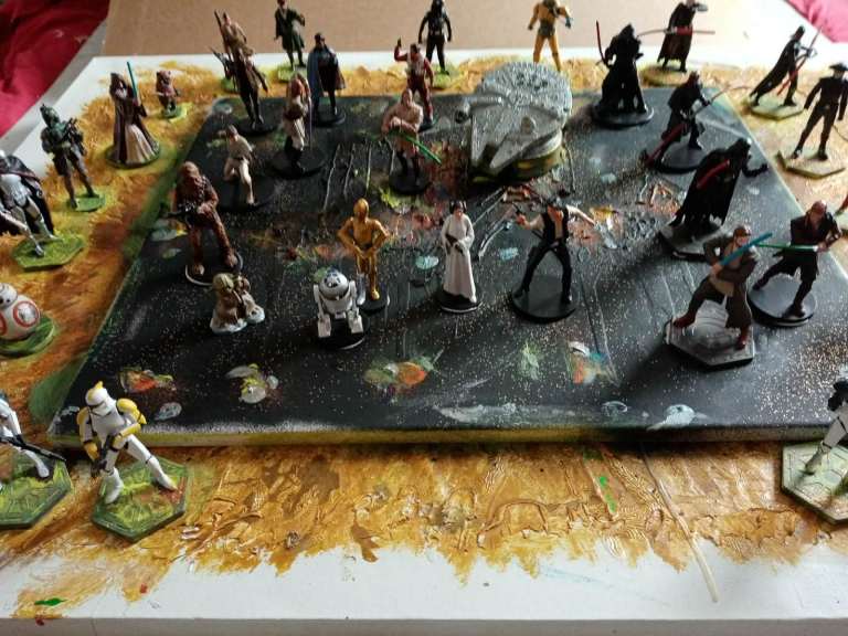 5 large unique original star wars arts 