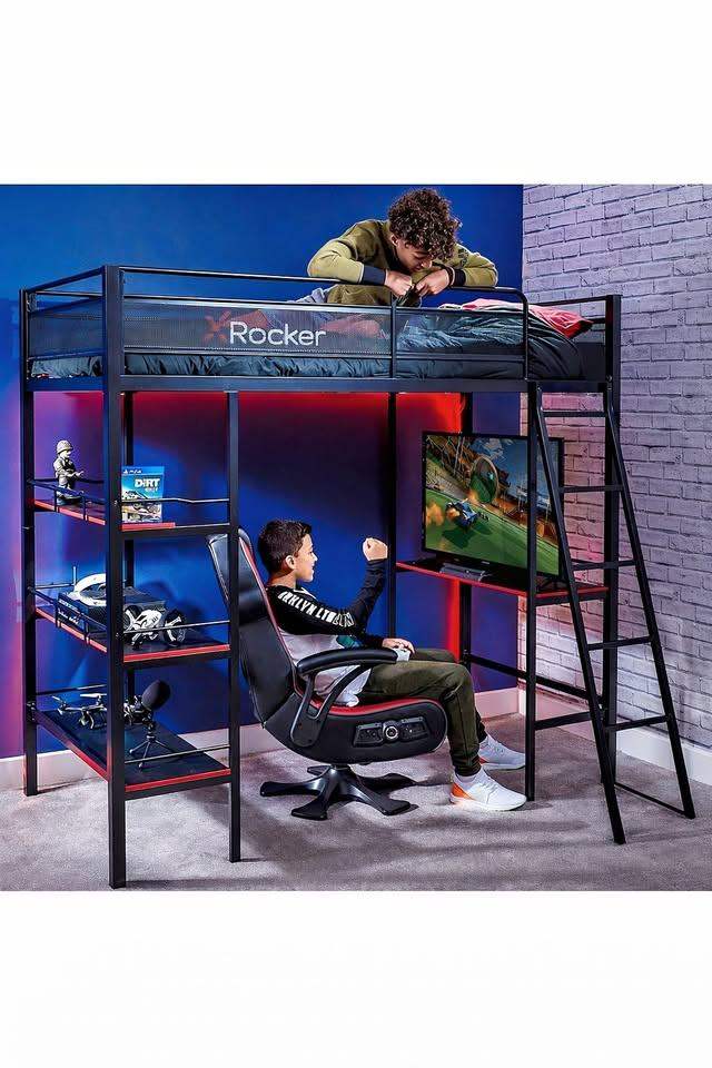 X-Rocker Fortress Gaming Bunk Bed