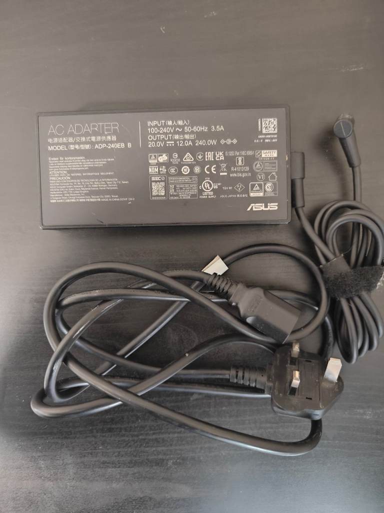 Original ASUS ROG Strix G15 Power Adapter – 240 W, Fully Working
