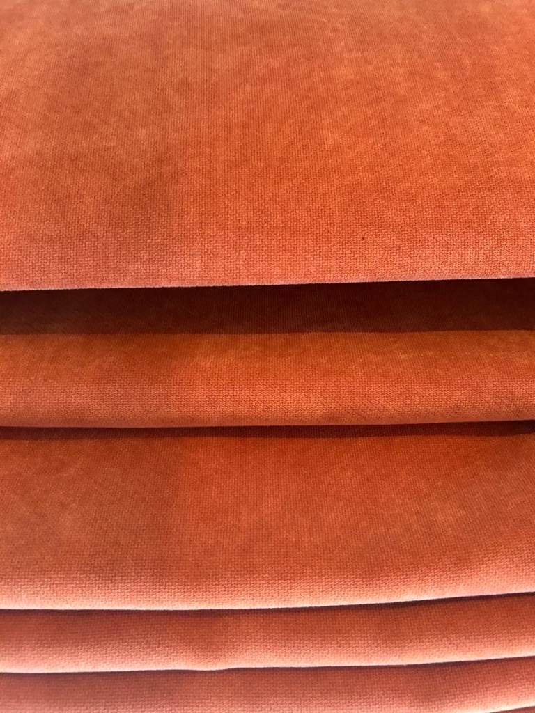 Dunlem Made to Measure Terracotta velvet Roman Blind