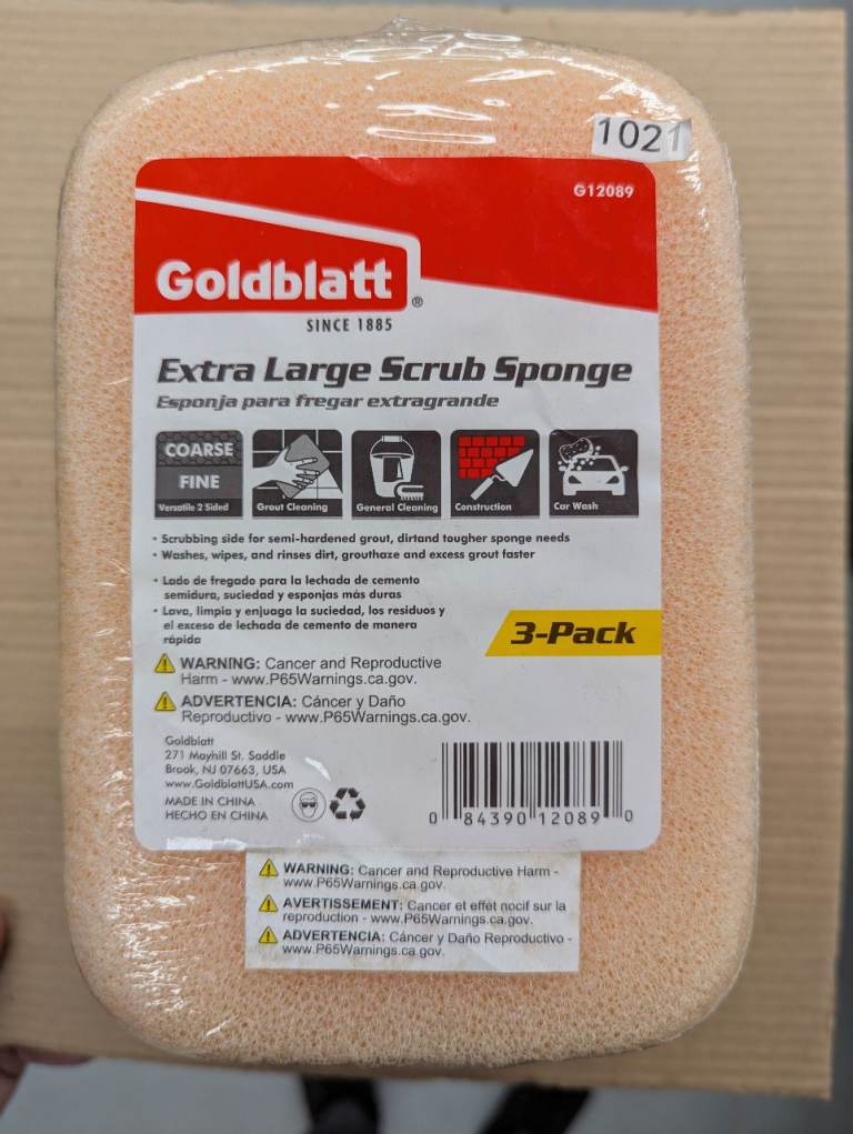 Extra large scrub sponge