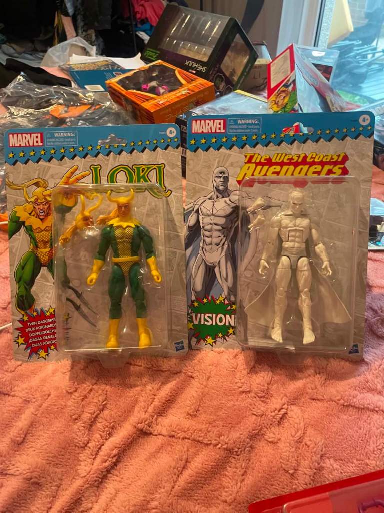 Marvel Legends Retro Collection Loki & Vision Action Figures