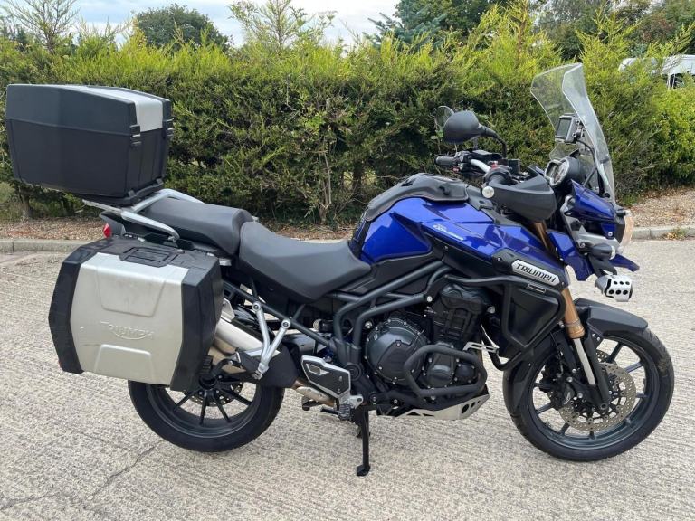 image for 2012 12 TRIUMPH EXPLORER 1215 BLUE TIGER 1200 ADVENTURE TOURER FULL LUGGAGE