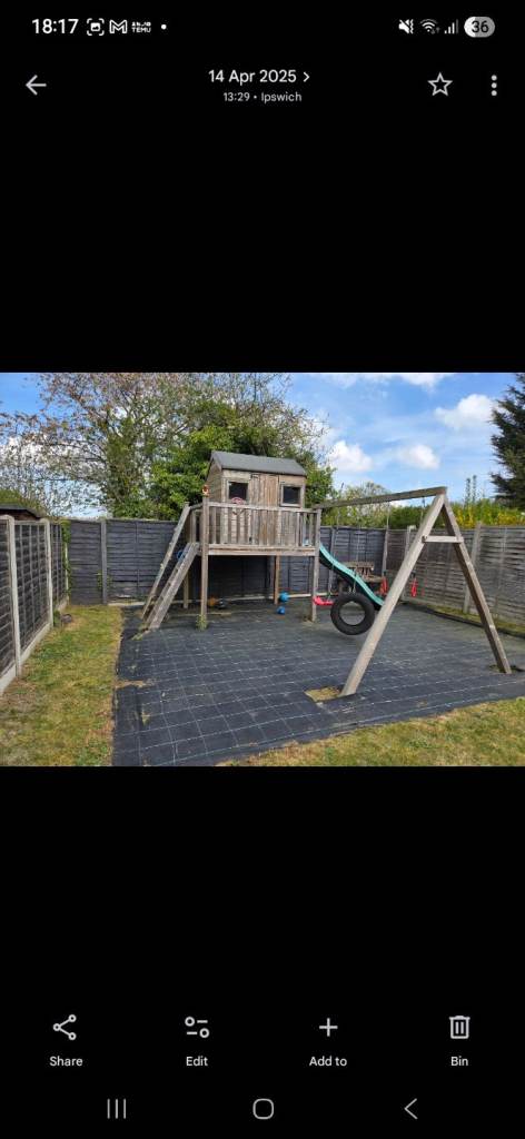 Childrens Outdoor Playhouse w/House