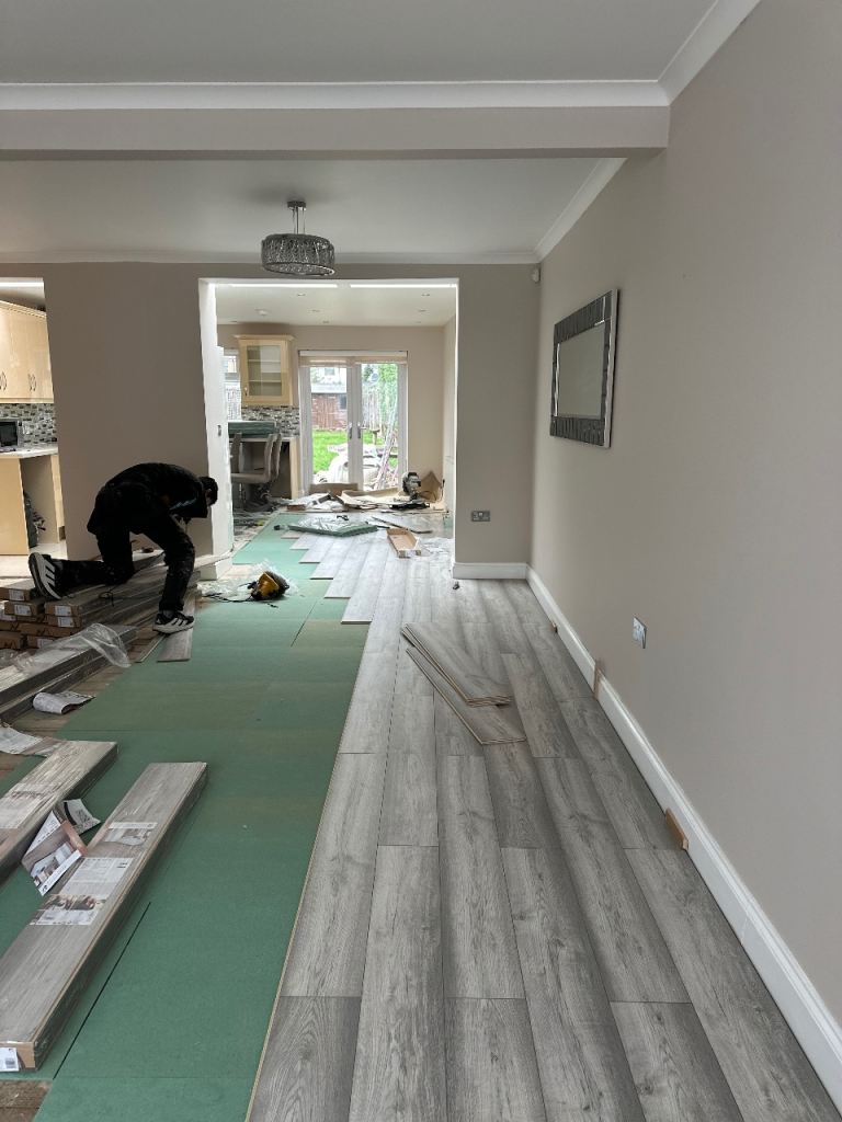 Laminate Herringbone Vinyl Flooring Fitter | Tiler | Handyman || Painter 