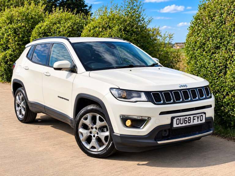 2018 68 JEEP COMPASS 1.4T MULTIAIRII LIMITED PETROL MANUAL 140BHP WHITE EURO 6