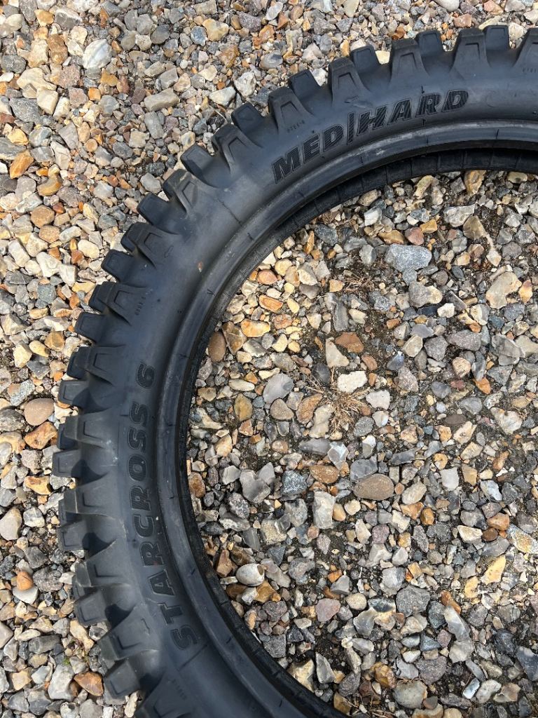 Front and rear motocross tyres