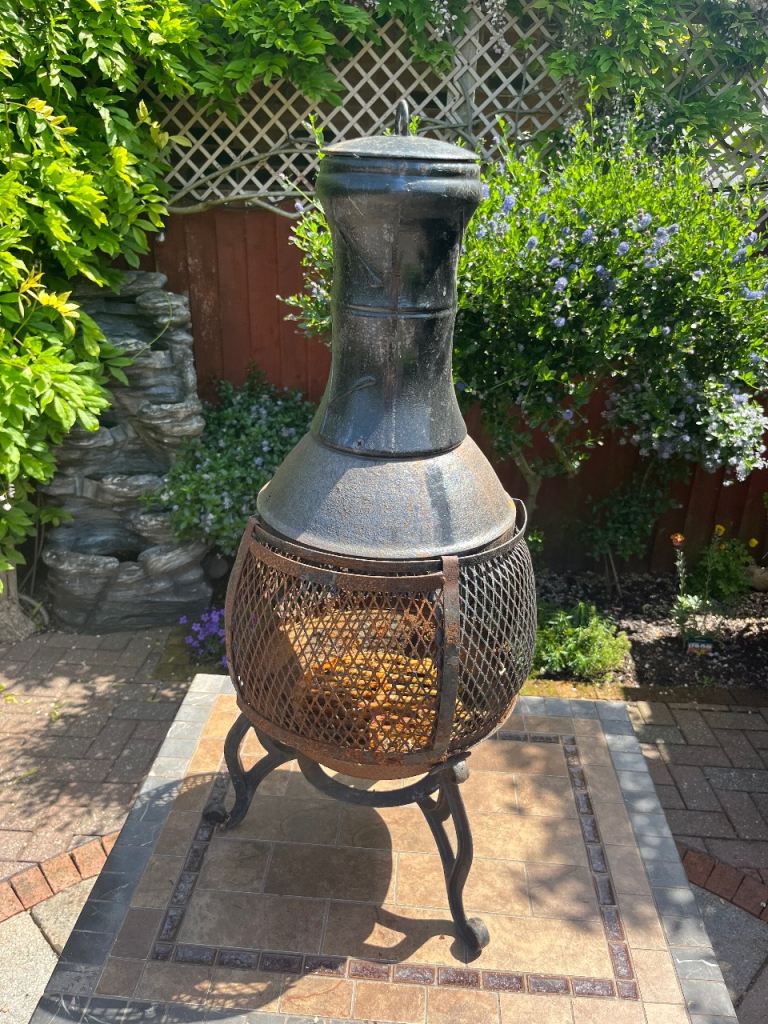Black Metal Chiminea