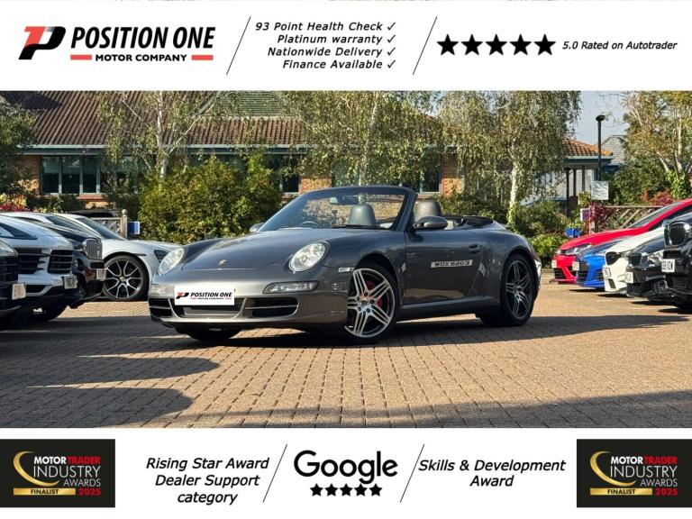 2008 Porsche 911 3.8 997 Carrera 4S Cabriolet 2dr Petrol Manual AWD (285 g/km, 350 bhp) Convertib...