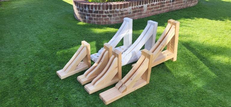 Timber brackets- never used - closed business