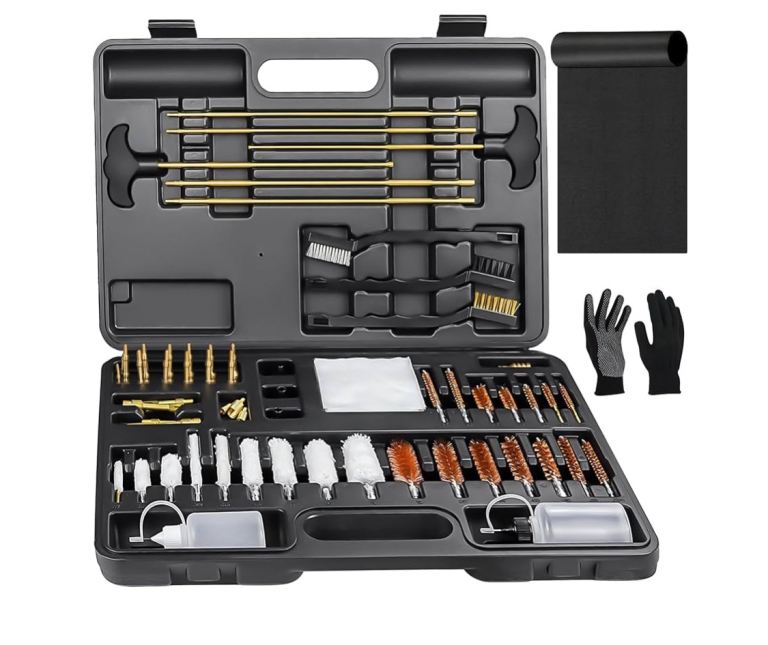 image for Gun Cleaning Kit Universal Supplies for Hunting Rifle Handgun Shot Gun Cleaning