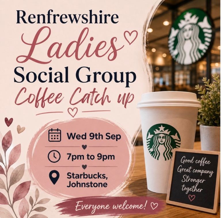 Renfrewshire Ladies Social Group Coffee Catch-up, Starbucks, Johnstone 